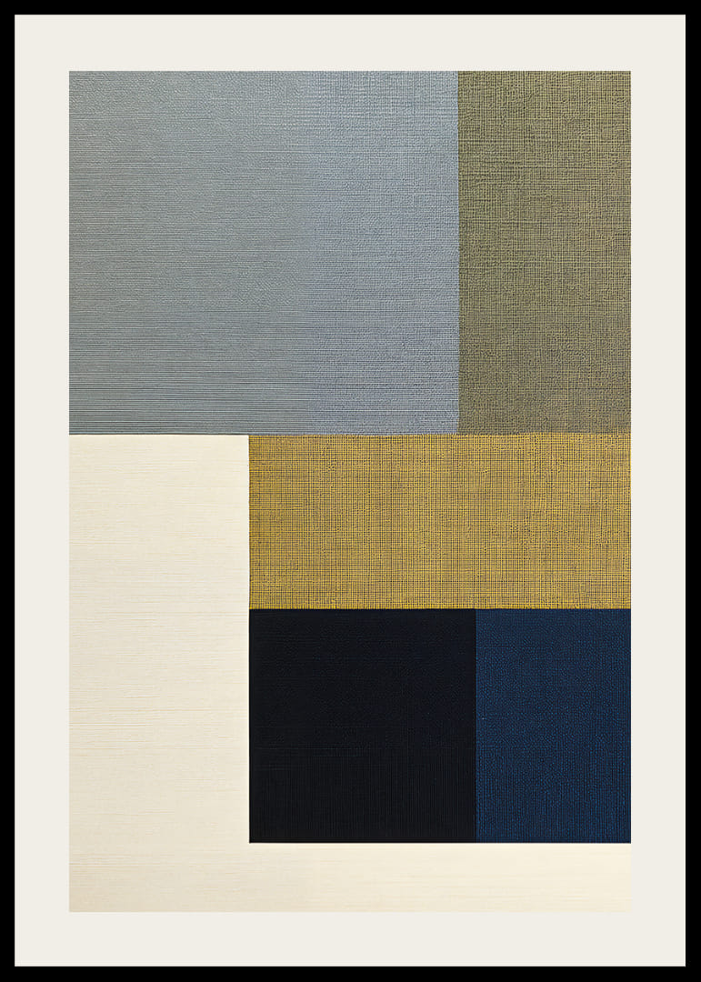 Eleganta geometriska former i dämpade färger skapar lugn-12