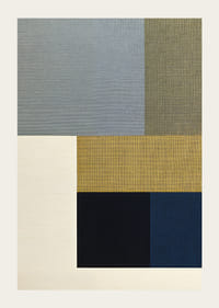 Eleganta geometriska former i dämpade färger skapar lugn-3