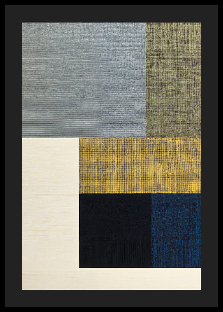 Eleganta geometriska former i dämpade färger skapar lugn-12