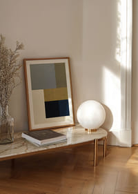 Las elegantes formas geométricas en colores suaves crean tranquilidad.-4