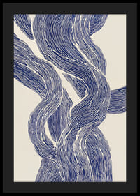 Elegant blue and white lines form a hypnotic dance-4