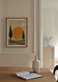 Un paysage onirique aux motifs en spirale dorée-8