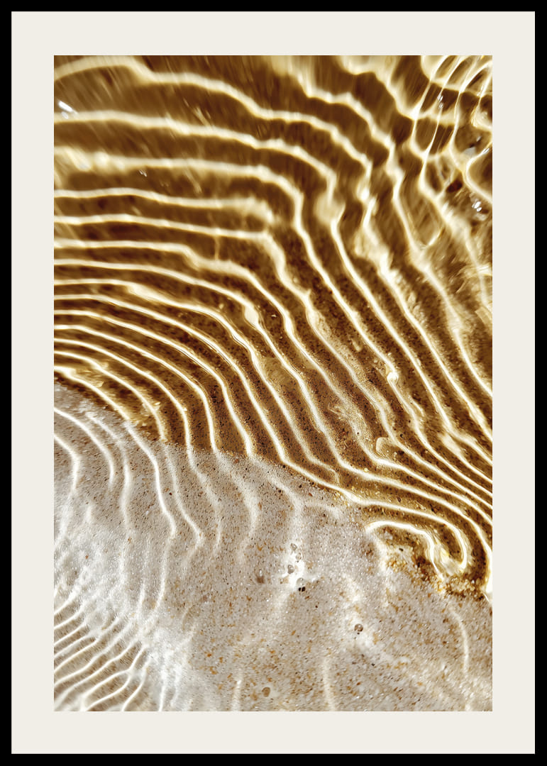 Golden waves create a calm and harmonious pattern-12