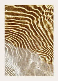 Golden waves create a calm and harmonious pattern-3