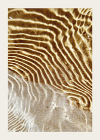 Golden waves create a calm and harmonious pattern-3
