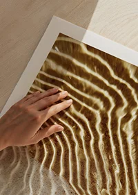 Golden waves create a calm and harmonious pattern-9