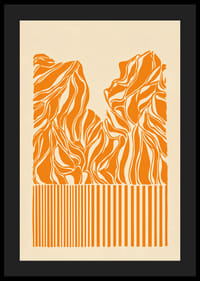 Abstract mountain landscape in fiery tones for a dynamic experience-4