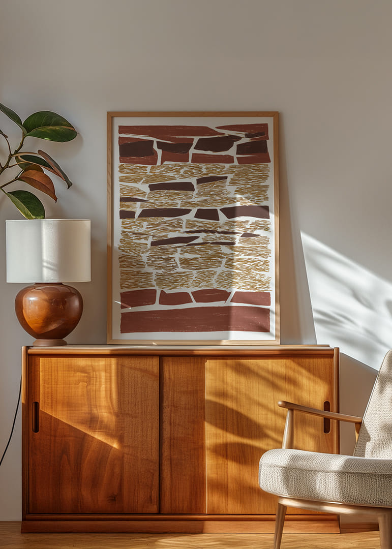 Los tonos rústicos y los destellos terrosos crean una atmósfera cálida.-12