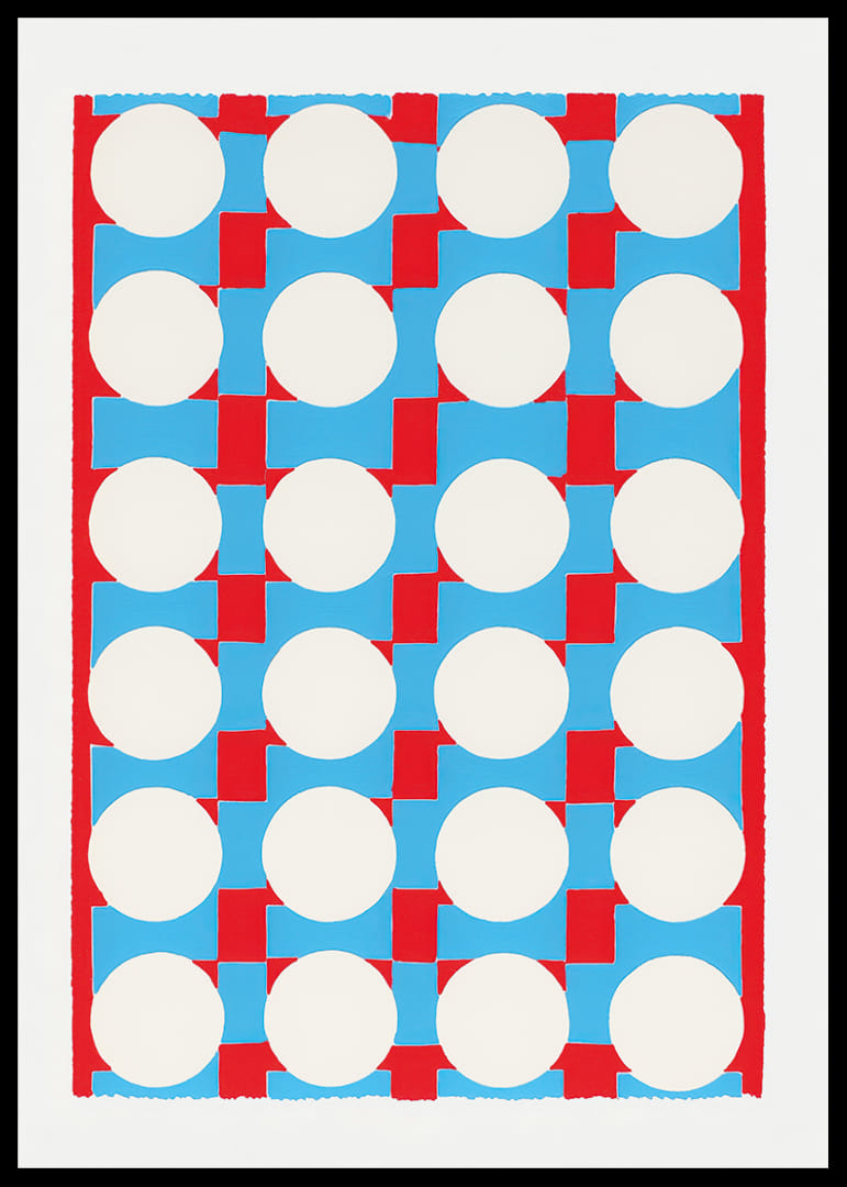 Una vibrante sinfonía de círculos y colores crea una sensación energética.-12