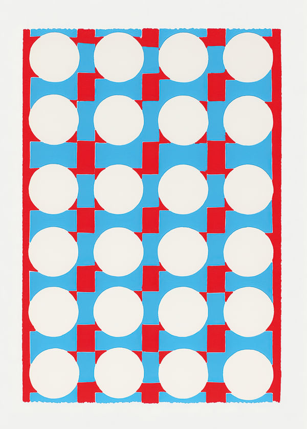 Juliste Rhythmic Red And Blue