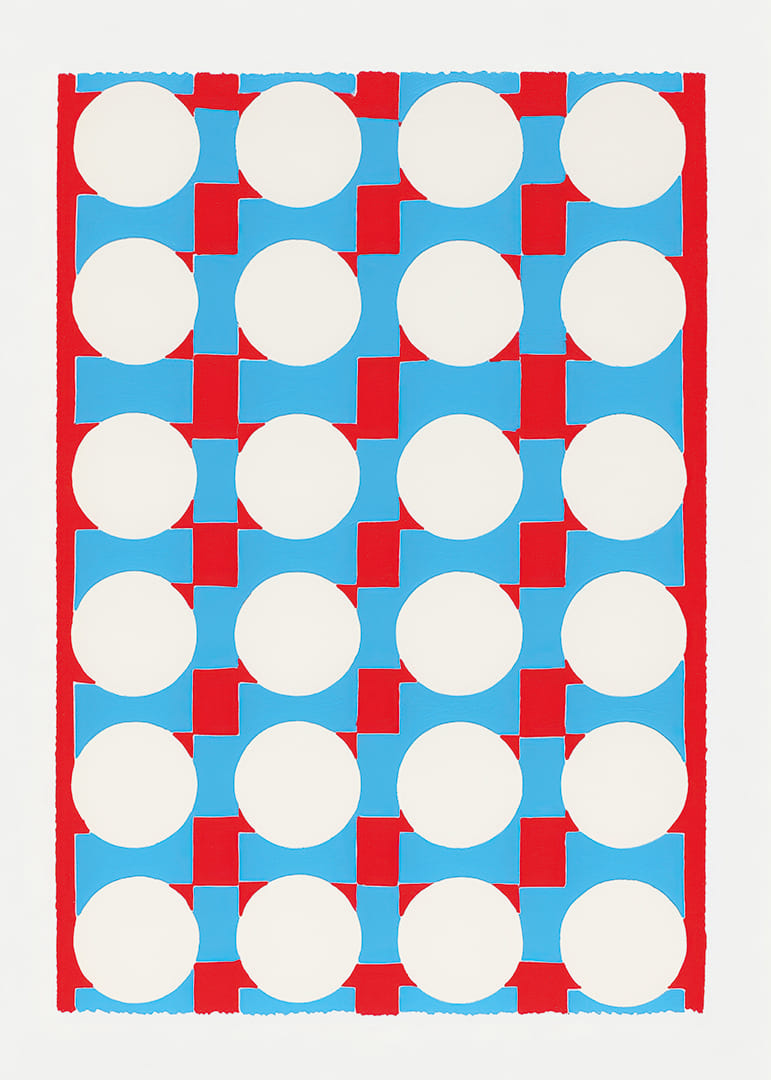 Una vibrante sinfonía de círculos y colores crea una sensación energética.-12