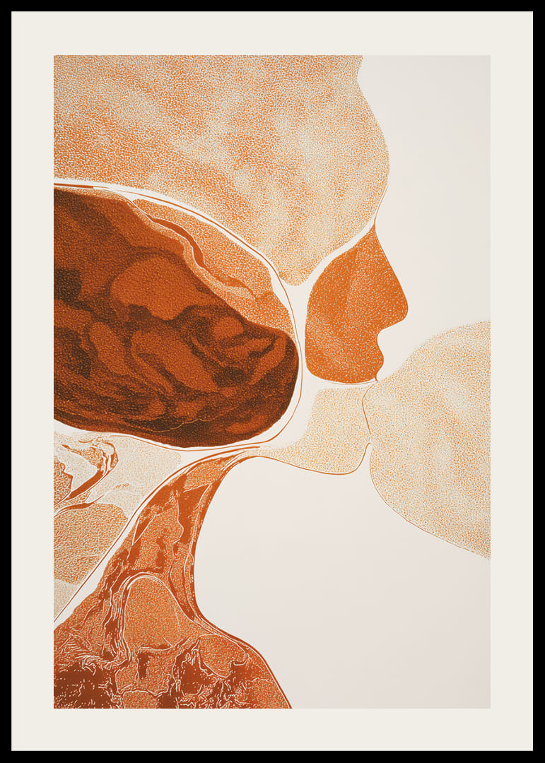 A harmonious blend of earth tones that creates depth and movement-12