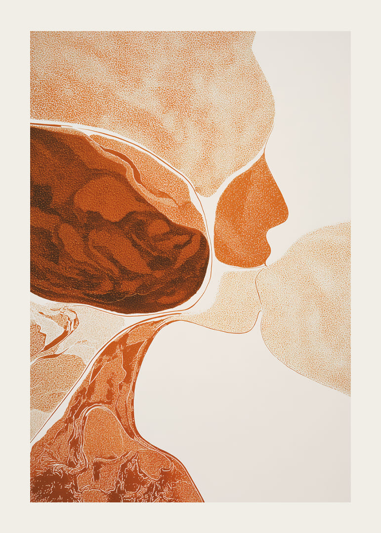 A harmonious blend of earth tones that creates depth and movement-12