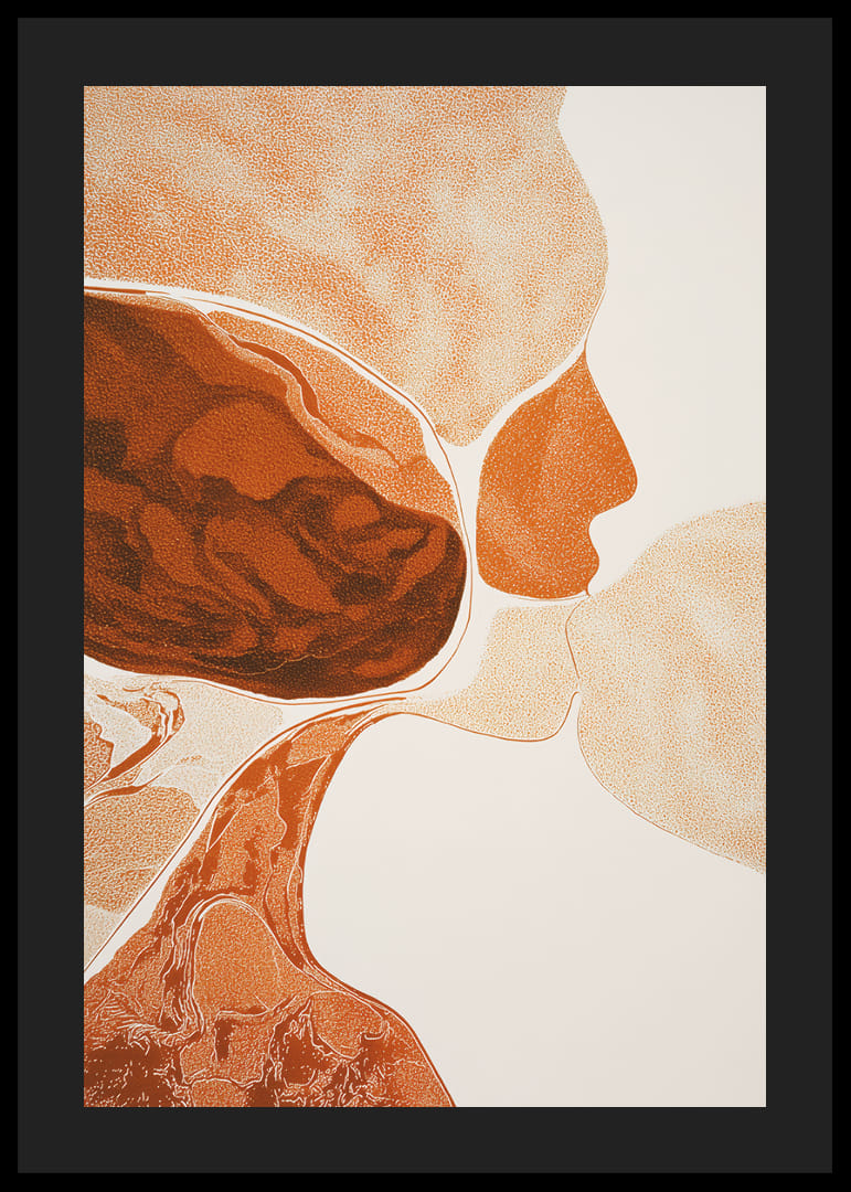 A harmonious blend of earth tones that creates depth and movement-12