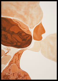 Una armoniosa mezcla de tonos tierra que crea profundidad y movimiento.-2