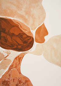 Una armoniosa mezcla de tonos tierra que crea profundidad y movimiento.-3