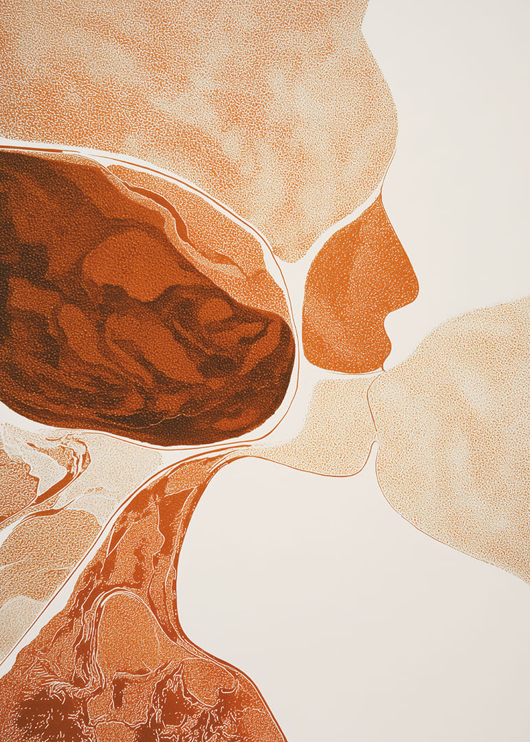 Una armoniosa mezcla de tonos tierra que crea profundidad y movimiento.-12