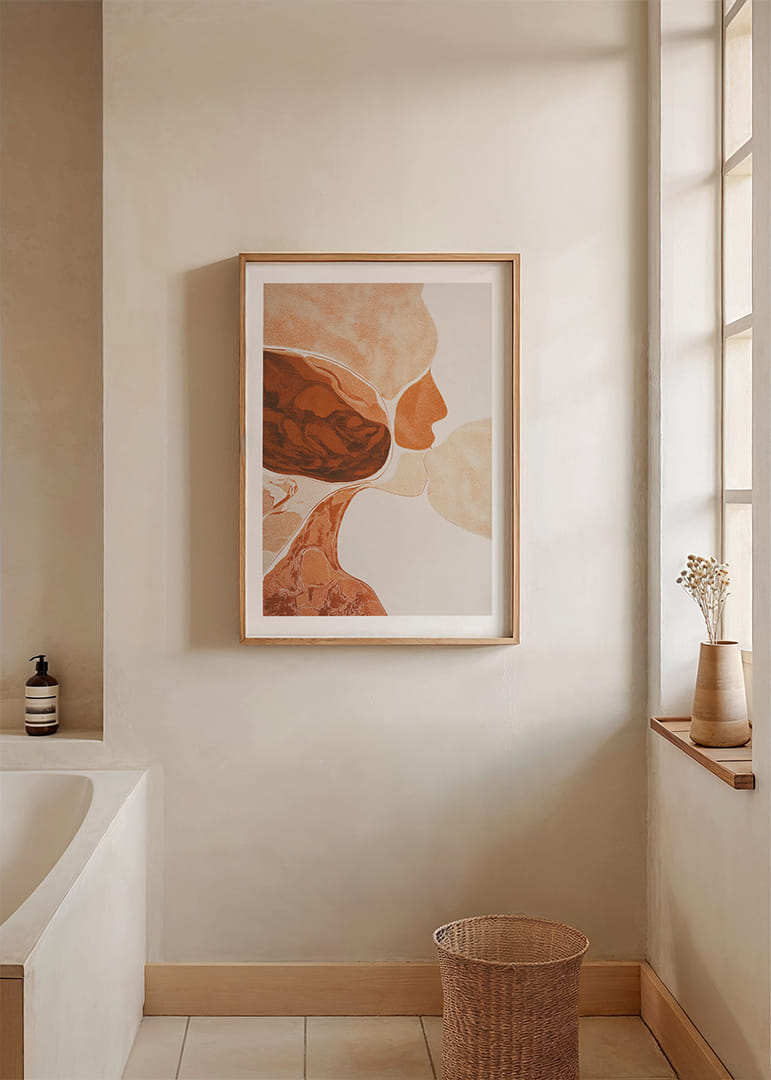 Una armoniosa mezcla de tonos tierra que crea profundidad y movimiento.-12