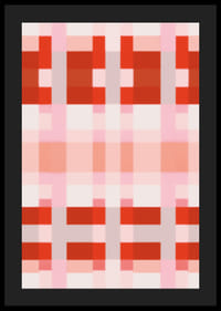 Vibrant red and pink squares in a harmonious pattern-4