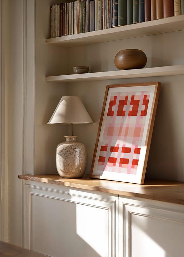 Poster Blushing Grids crossfade