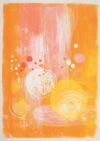 Az energikus színek és körök harmonikus mintázatot hoznak létre-1