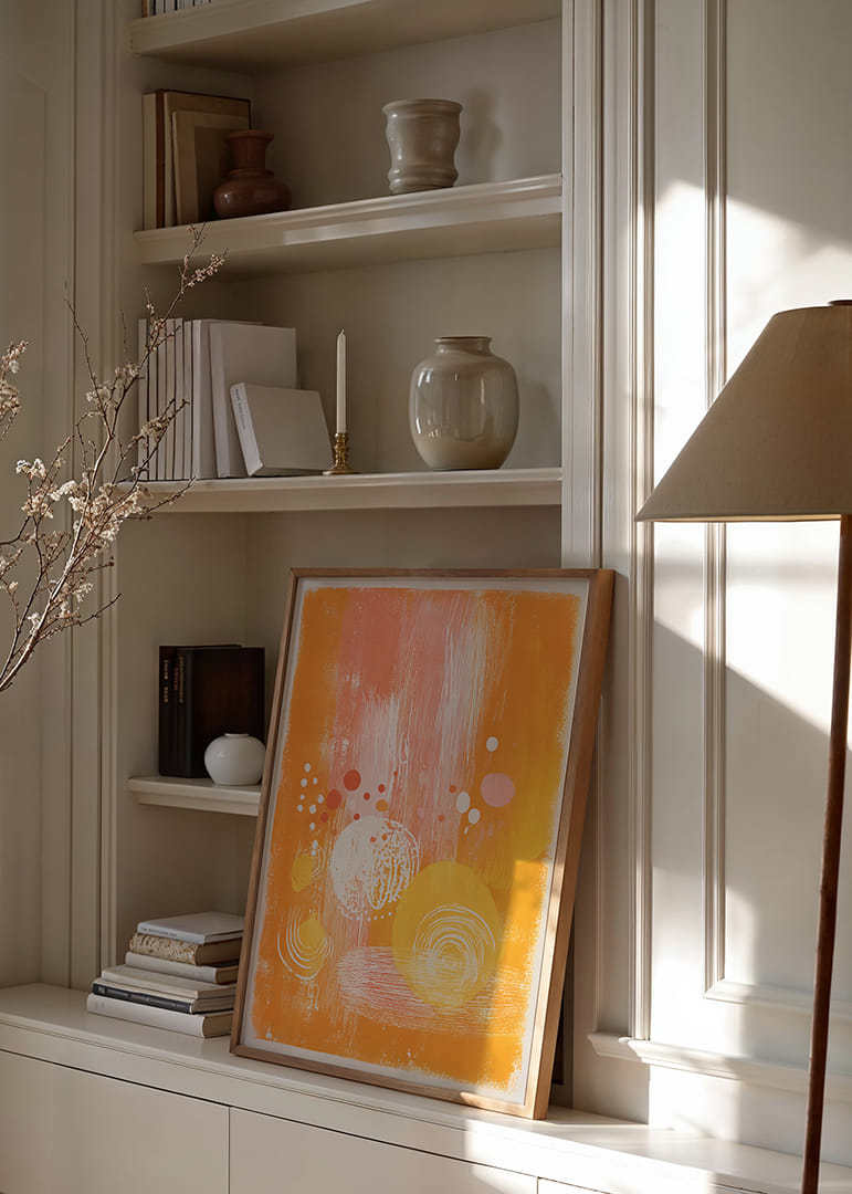 Az energikus színek és körök harmonikus mintázatot hoznak létre-12