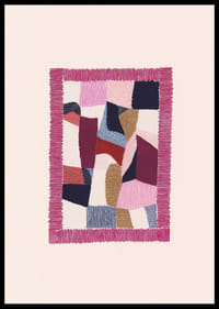 Las coloridas formas geométricas crean una vibrante sinfonía visual.-0