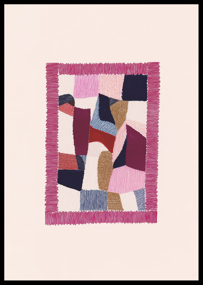 Las coloridas formas geométricas crean una vibrante sinfonía visual.-12