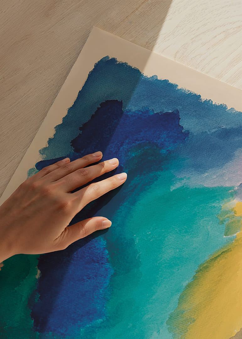 Los tonos de color intensos crean una obra de arte armoniosa.-12