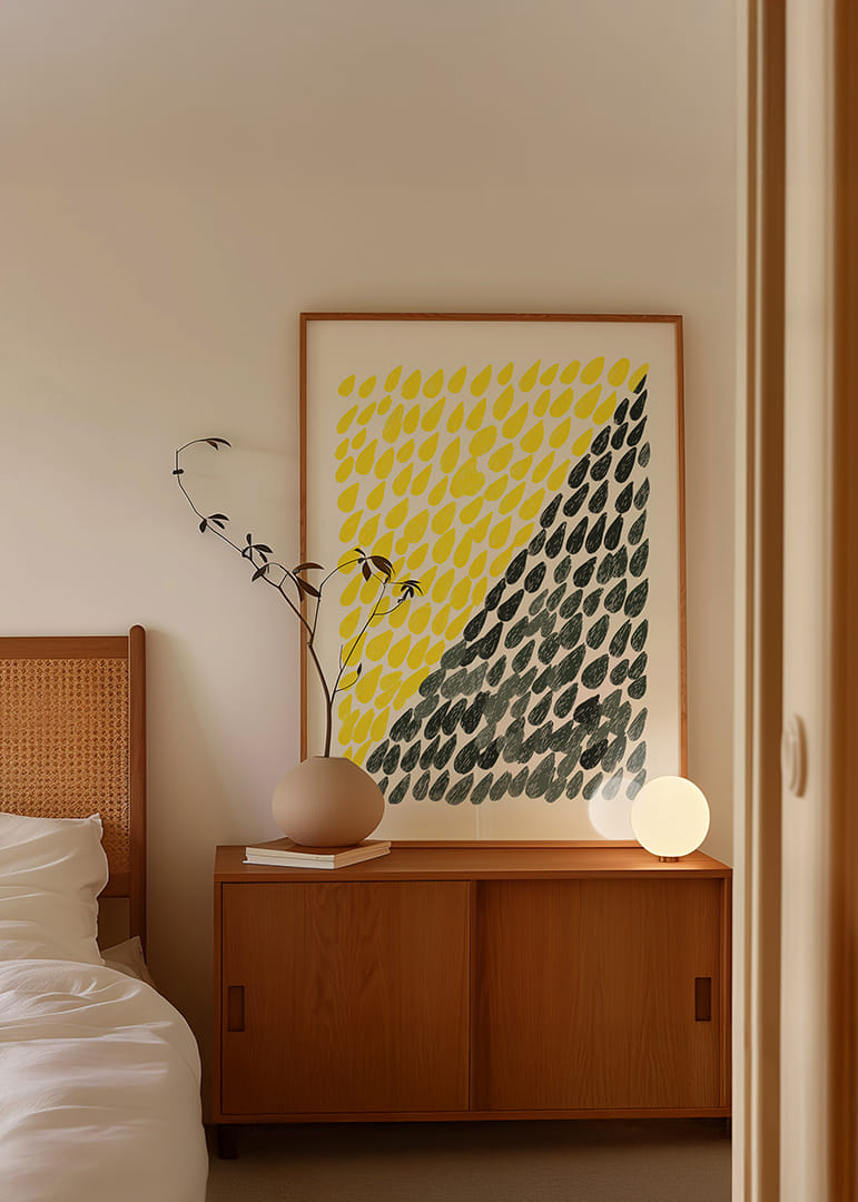 El patrón de gotas da vida a cada habitación.-12