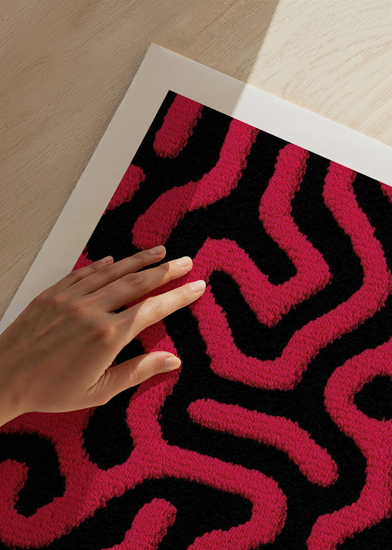 Des lignes vibrantes dansent dans des contrastes vibrants-12
