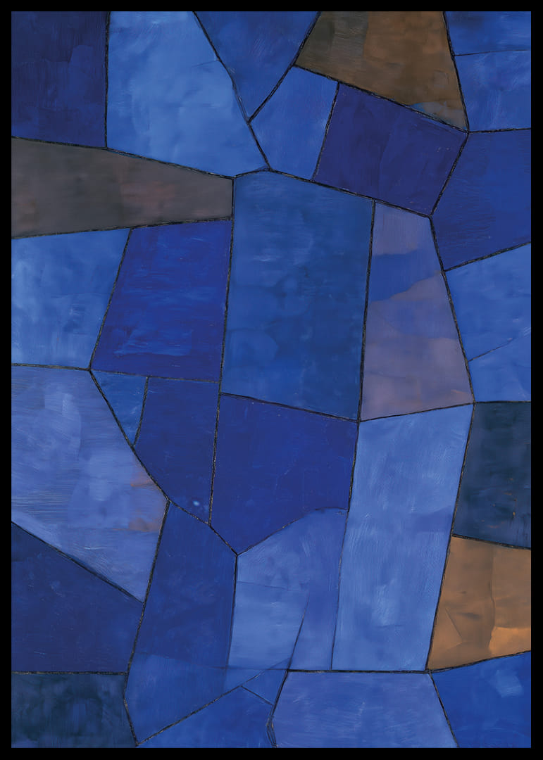 La sinfonía de tonos azules crea una habitación tranquila y elegante.-12