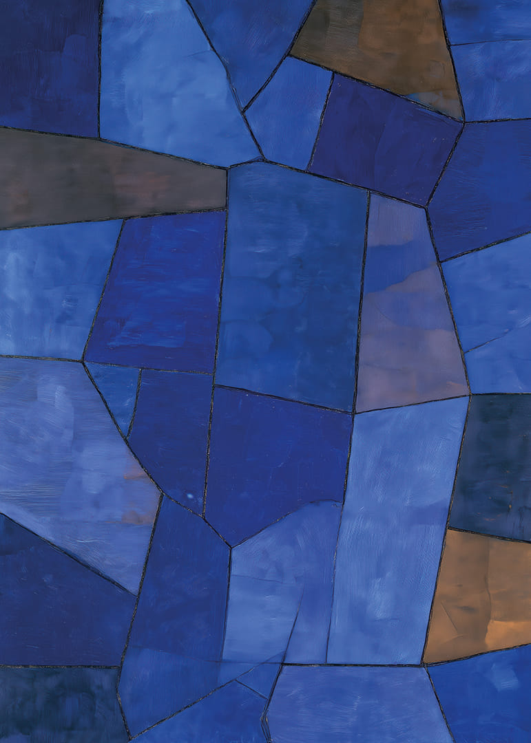 La sinfonía de tonos azules crea una habitación tranquila y elegante.-12