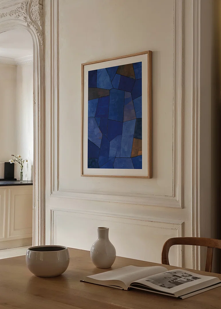 The symphony of blue tones creates a calm and stylish room-12