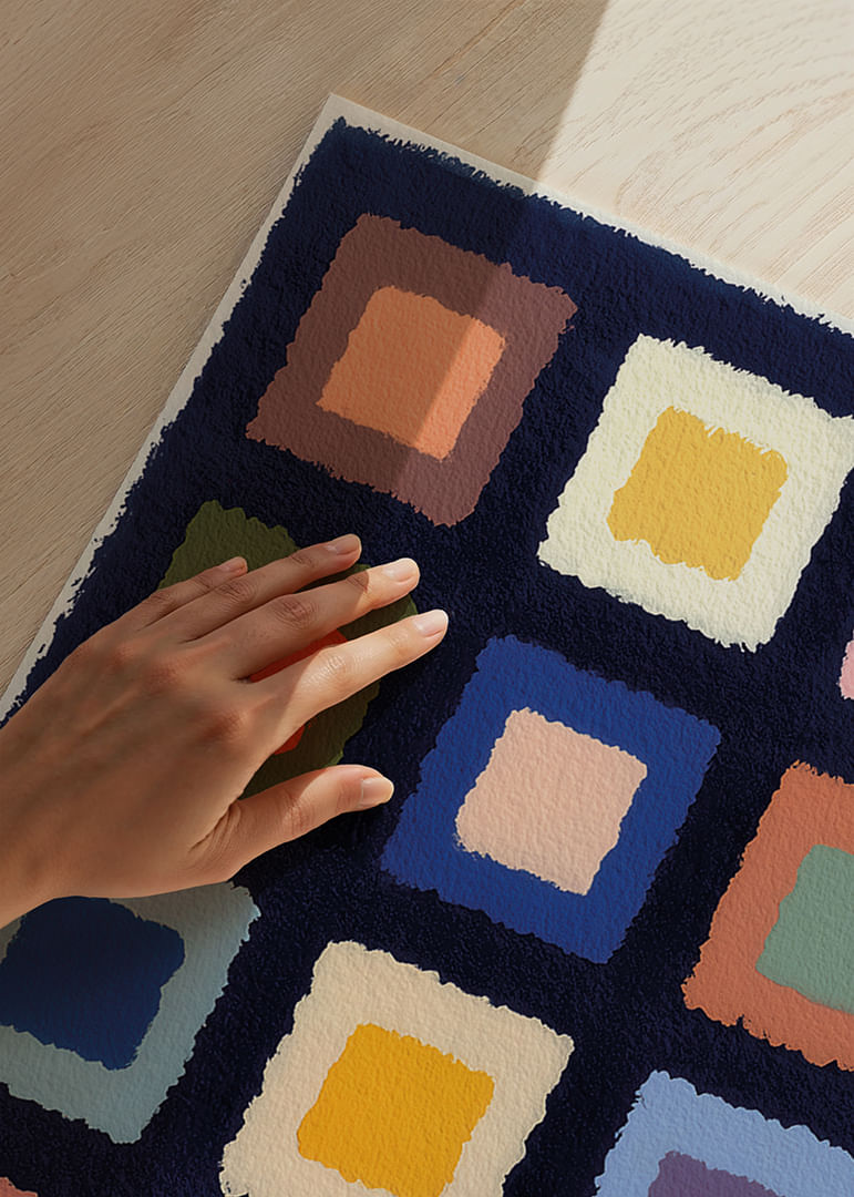 Farbenfrohe Symphonie geometrischer Formen auf dunklem Hintergrund-12