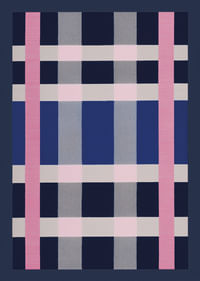 Auffälliges und stylisches Poster mit trendigen Farbblöcken-1