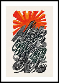 Paisaje urbano colorido en un patrón dinámico-0