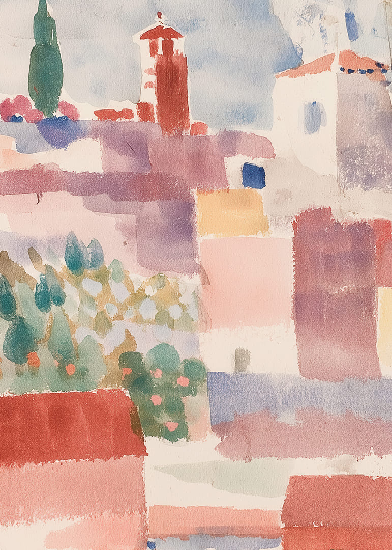 Una alegre mezcla de colores pastel crea un encanto apacible.-12