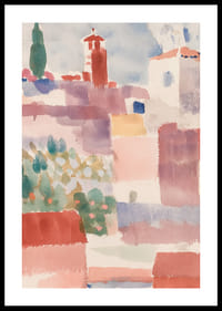 Una alegre mezcla de colores pastel crea un encanto apacible.-0