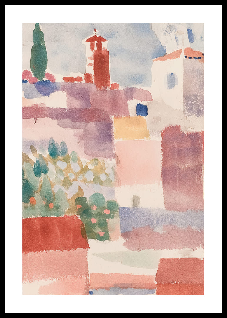 Una alegre mezcla de colores pastel crea un encanto apacible.-12