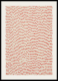 A lively dance of red dots over a calm background-2