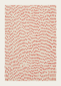 A lively dance of red dots over a calm background-3