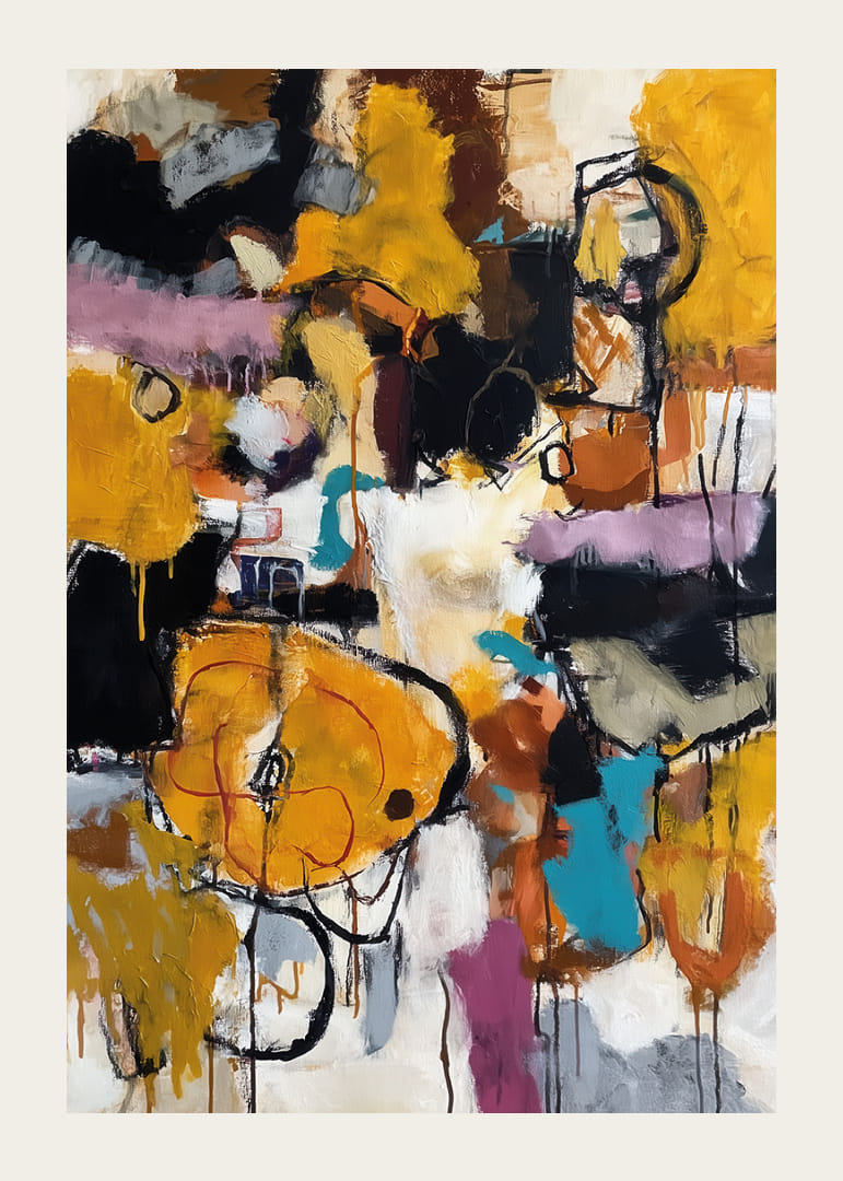 Energetic chaos in a cascade of colors and shapes-12