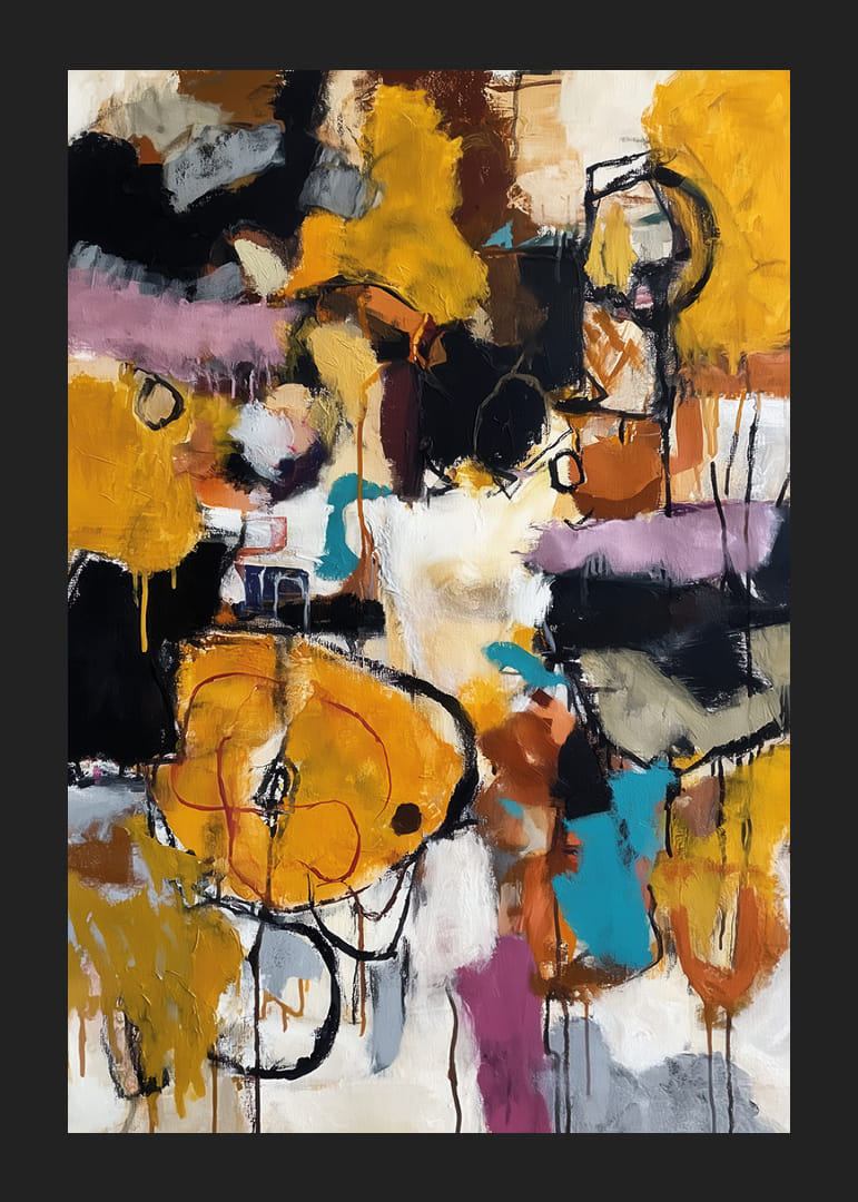 Energetic chaos in a cascade of colors and shapes-12