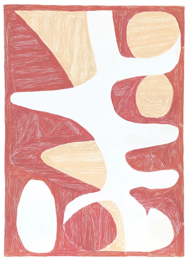 Abstract shapes in earthy tones create harmonies-12