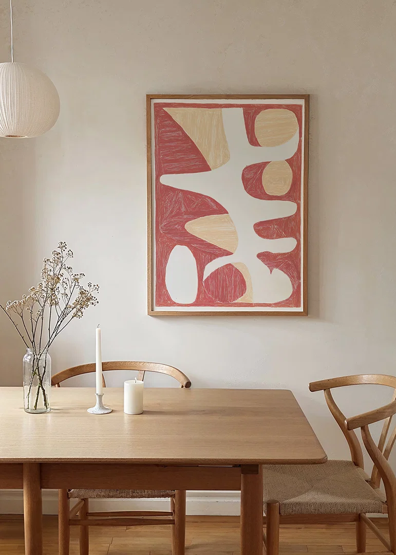 Abstract shapes in earthy tones create harmonies-12