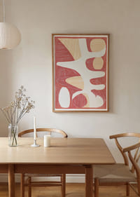 Las formas abstractas en tonos tierra crean armonías.-2