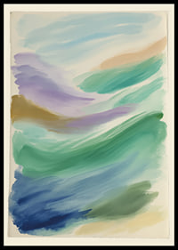 Les douces vagues pastel créent une sensation de calme et d'harmonie.-0