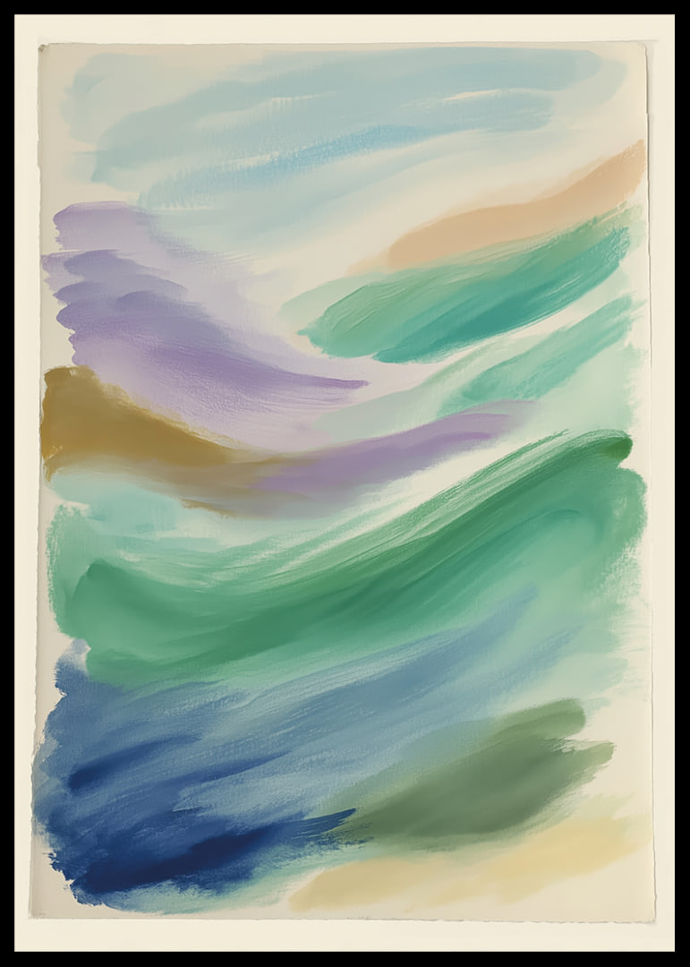Les douces vagues pastel créent une sensation de calme et d'harmonie.-12