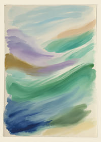 Las suaves ondas en tonos pastel crean una sensación de calma y armonía.-1